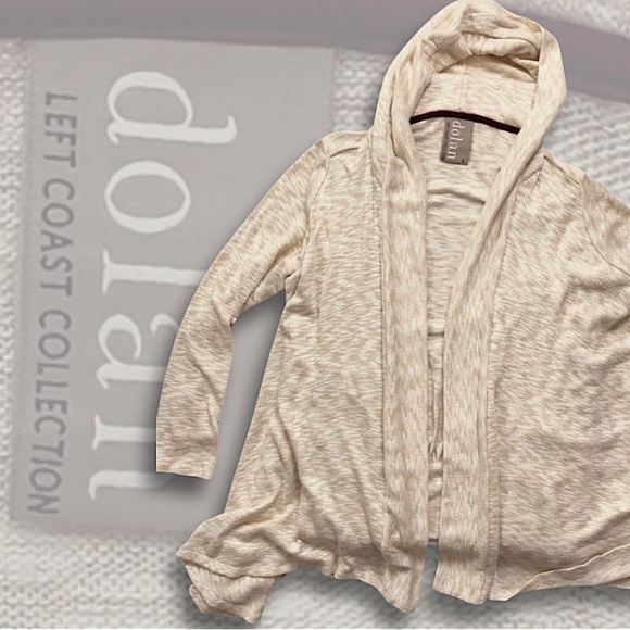 Anthropologie Dolan Left Coast Collection Slubbed Hooded Cardigan - Picture 2 of 12